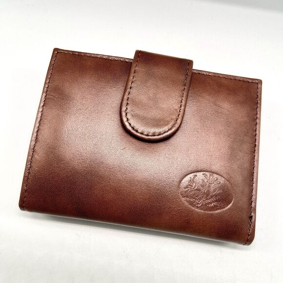 Vintage Buxton Bifold Wallet Velvet Touch Cowhide Brown Leather Snap Closure NWO - Picture 7 of 13